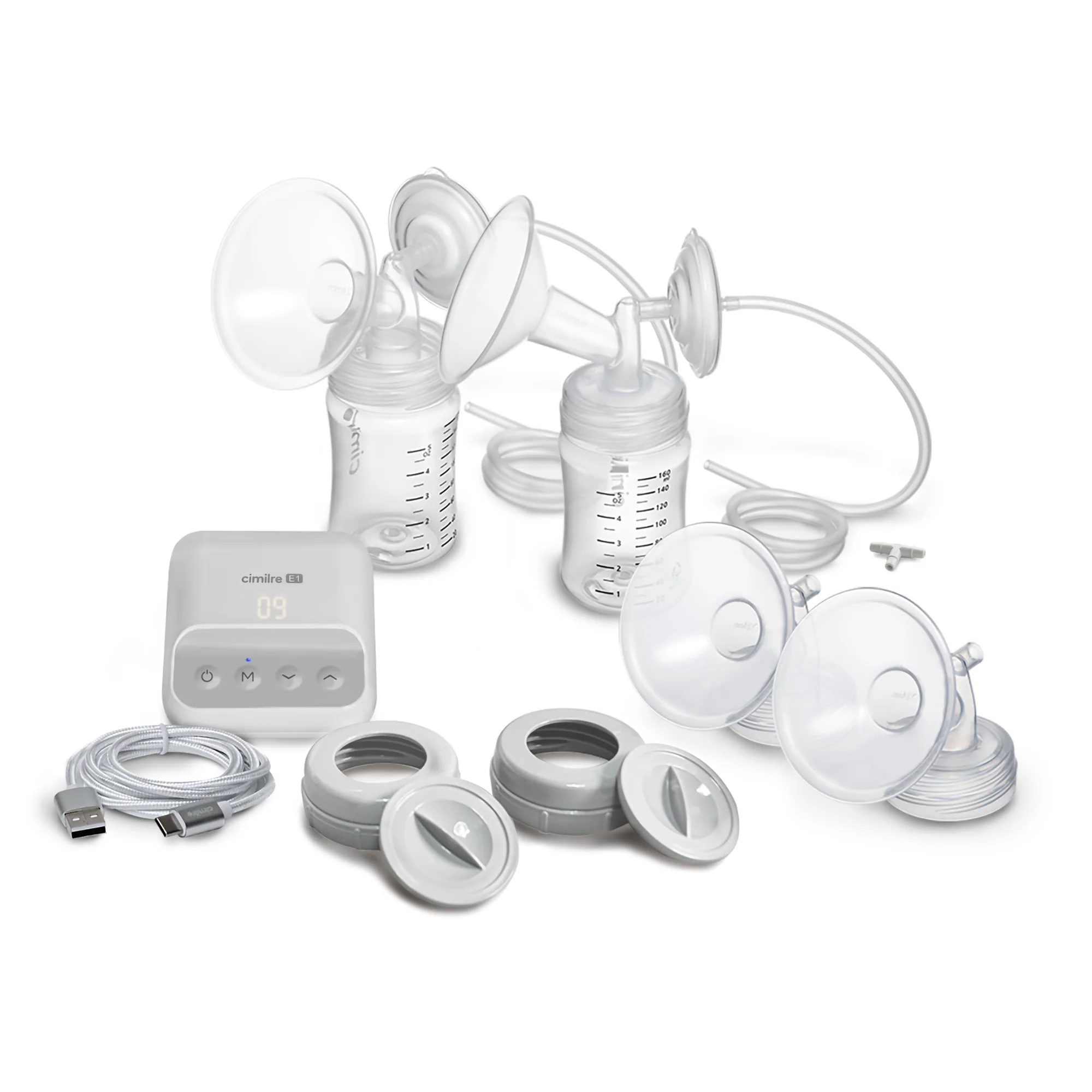 Cimilre E1 pump kit with bottles and tubing