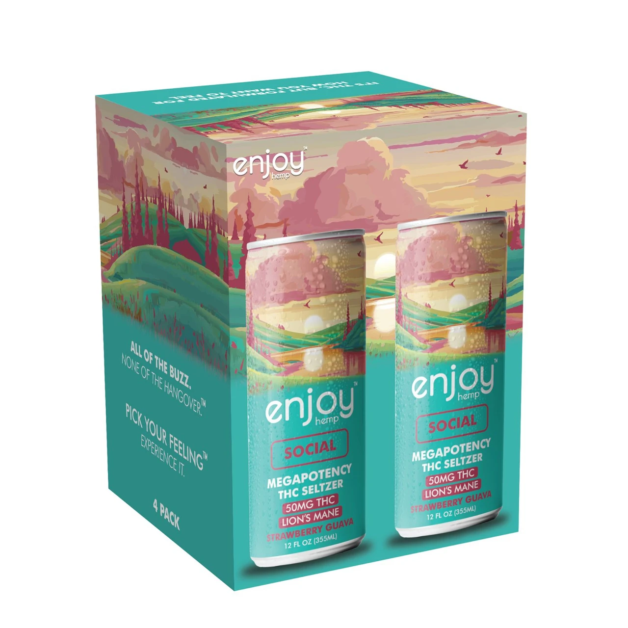 Enjoy Hemp Strawberry Guava drink product