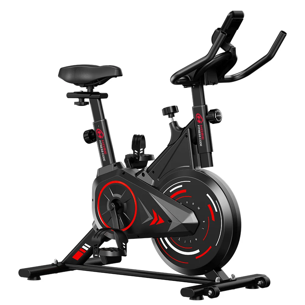 Home Fitness Code C1 stationary exercise bike shown as a standalone cardio machine