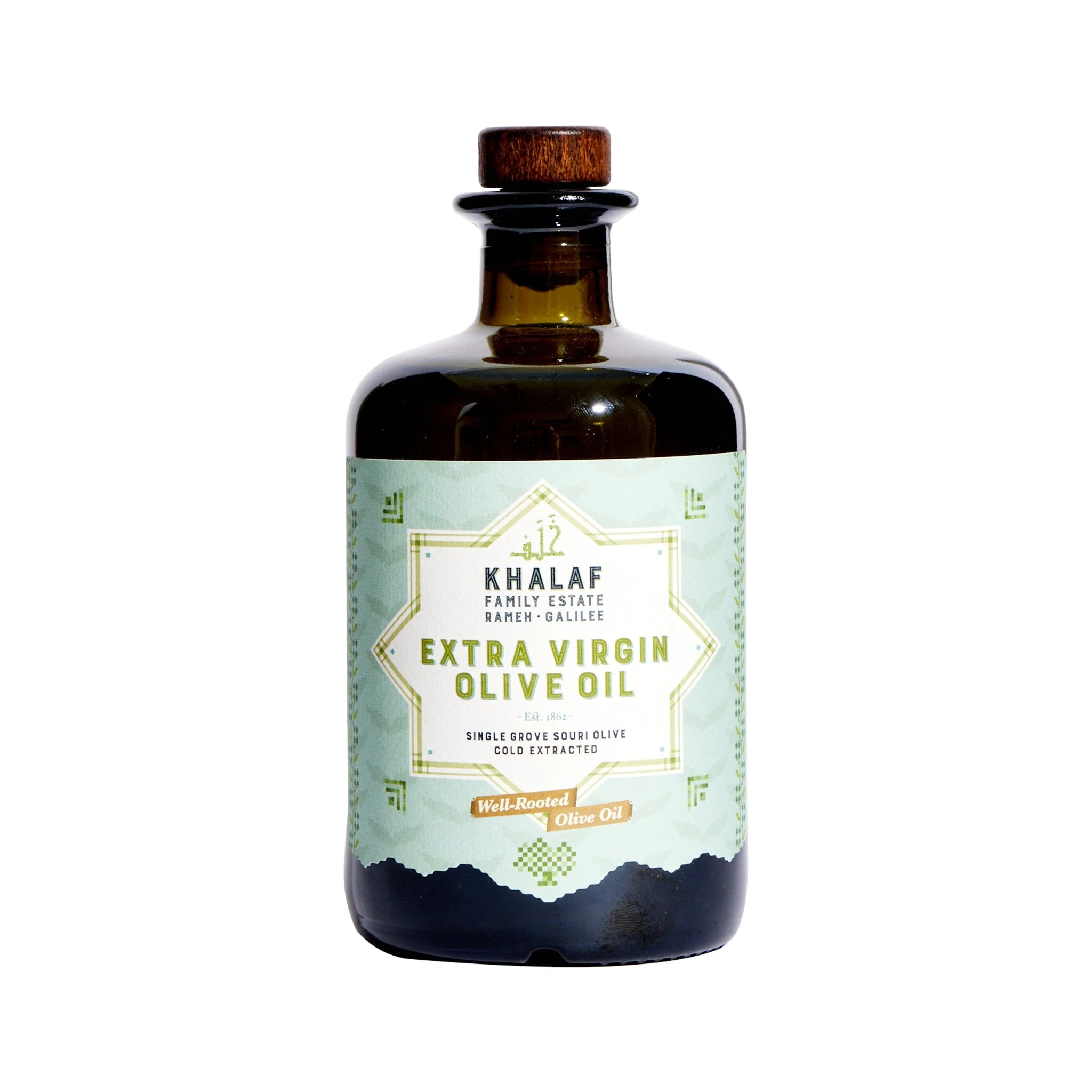 Khalaf extra virgin olive oil bottle