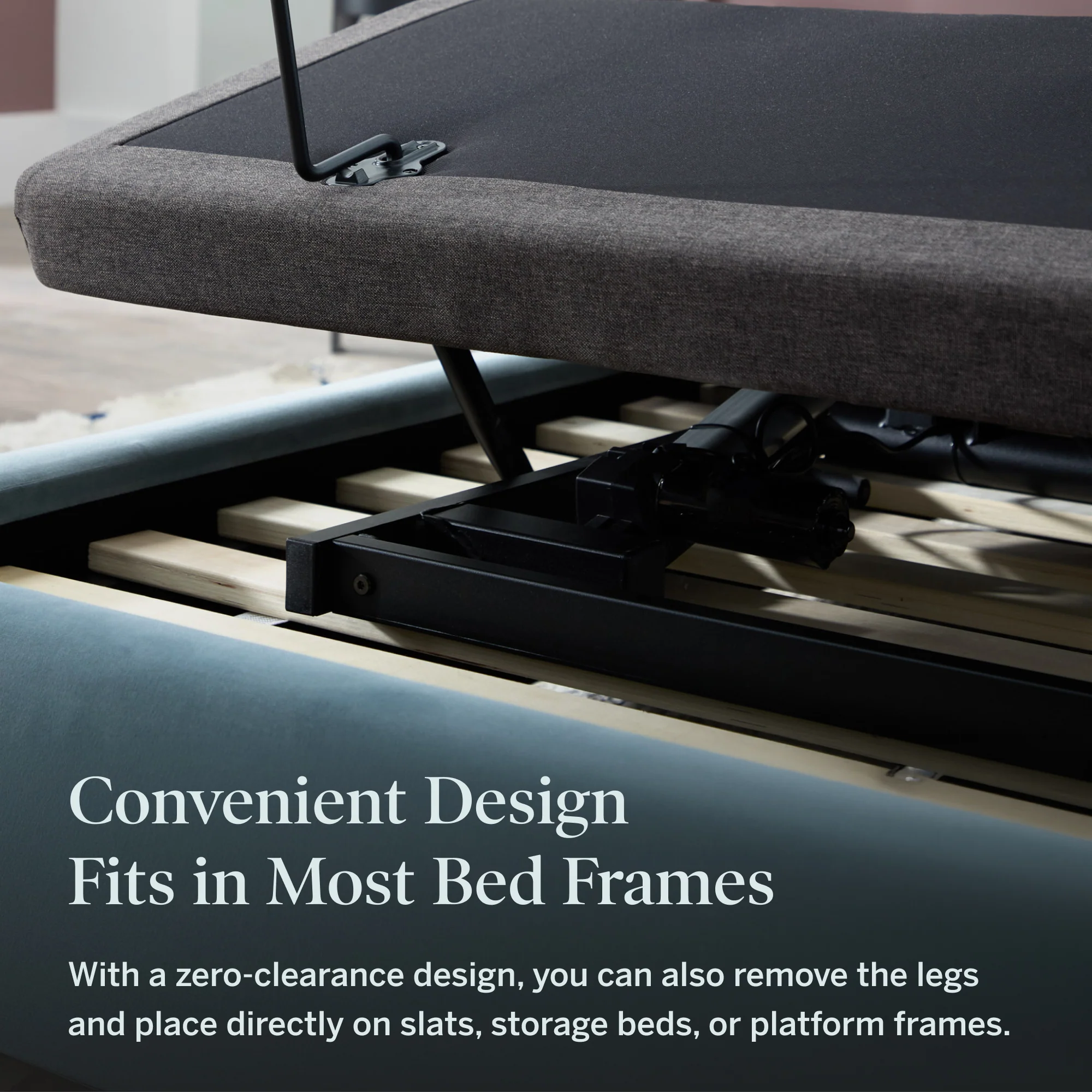 Lucid L600 adjustable bed frame compatibility diagram