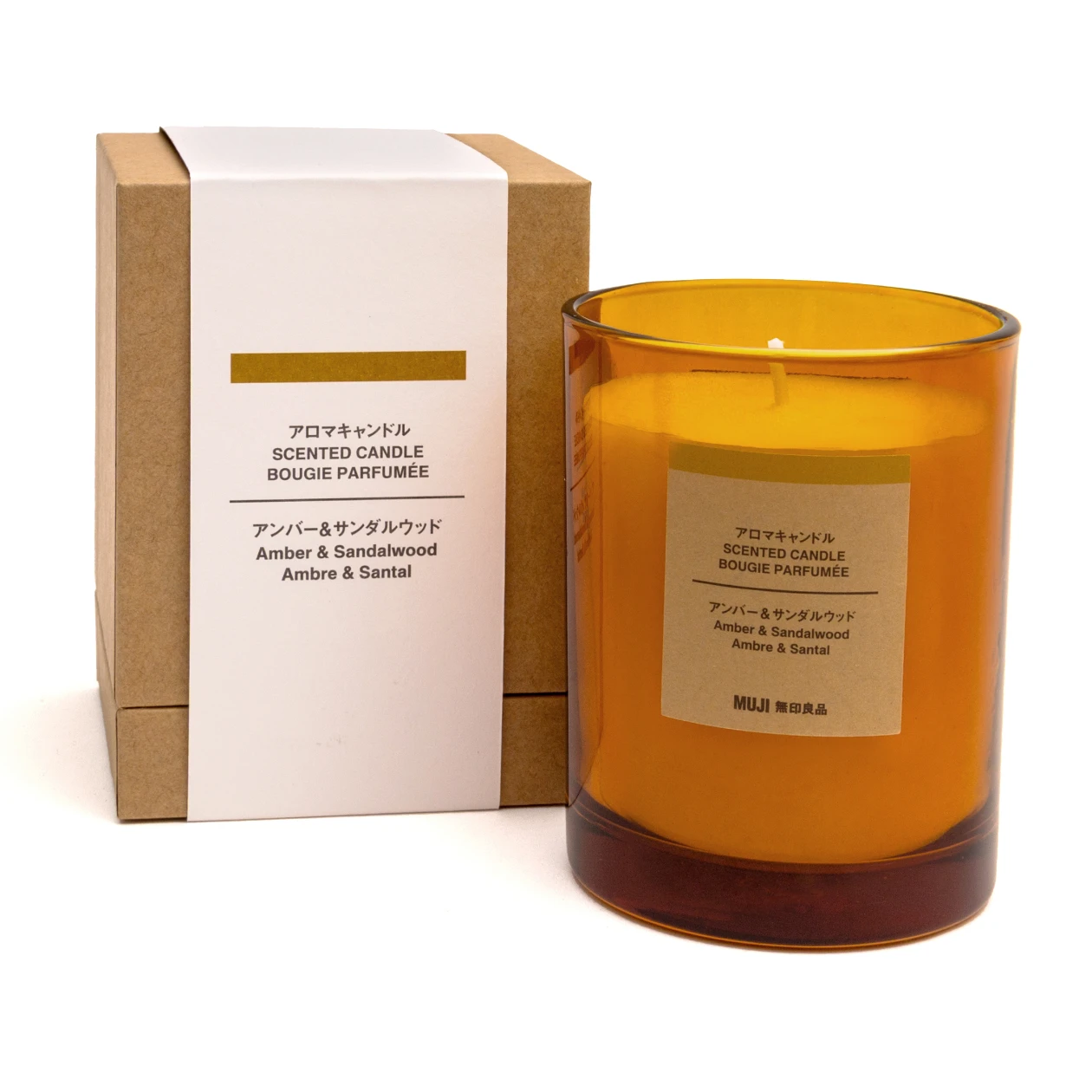 MUJI Amber and Sandalwood 1 Wick Candle