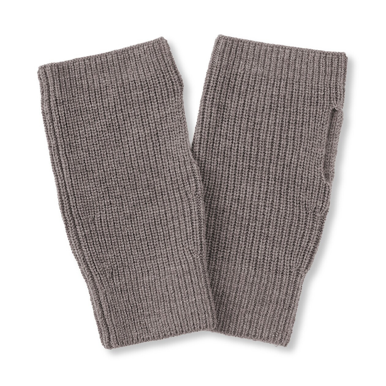MUJI merino wool ribbed hand warmers