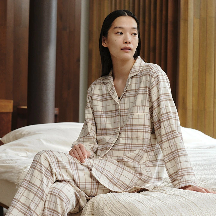 MUJI pyjamas styled for a relaxed evening
