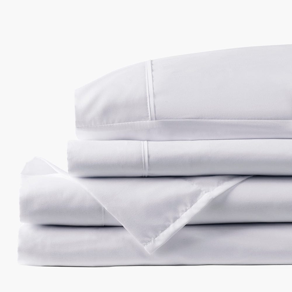 Classic White sheet set from PeachSkinSheets