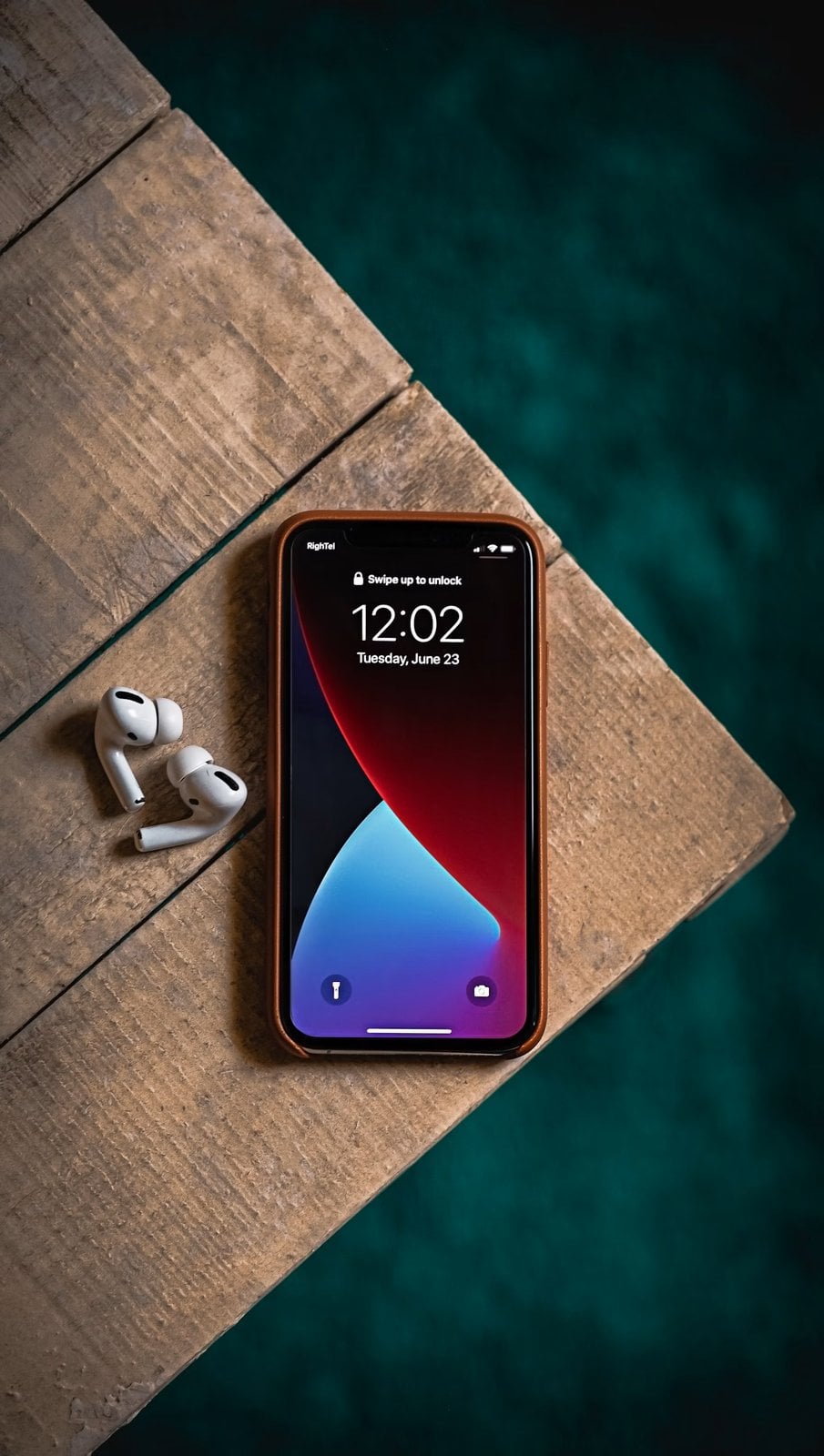 Smartphone held in a hand
