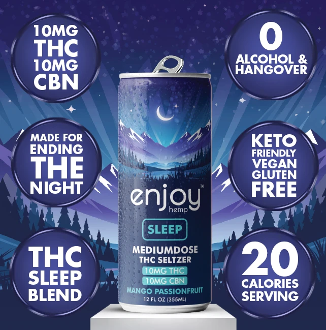 Sleep THC and CBN drink bottle